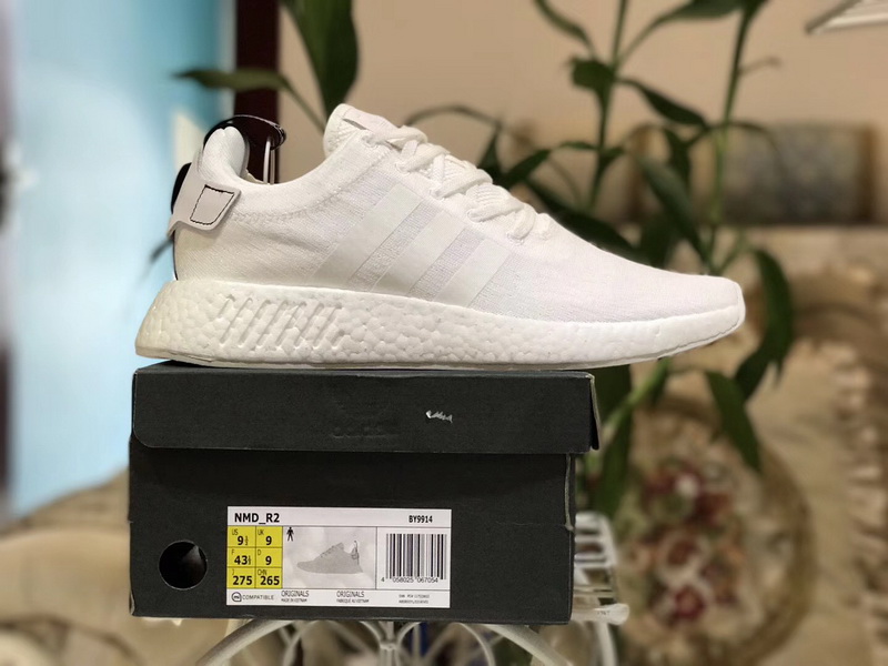 Autnentic Adidas NMD R2 Boost Pure White